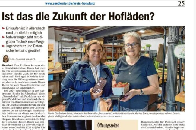 Zeitungsartikel Südkurier